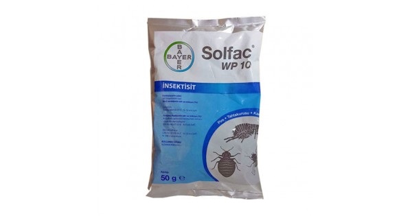 Bayer Solfac Wp 10 Toz Pire Ve Tahta Kurusu İlacı 50 Gram Worldpest